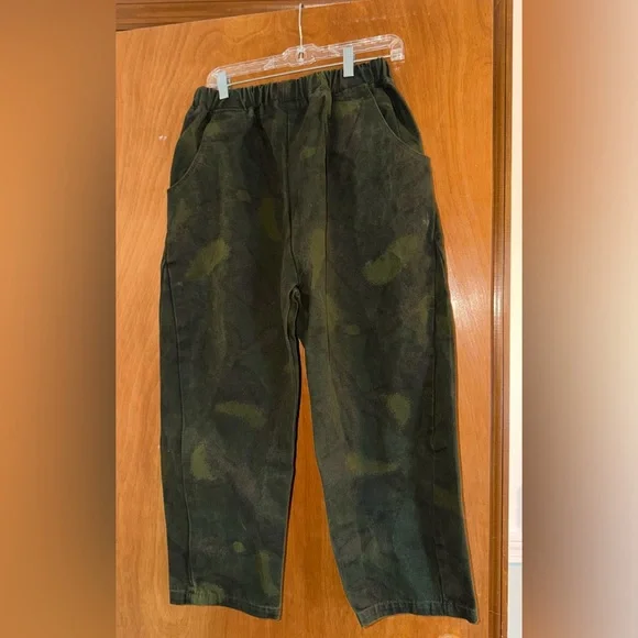 NWOT Nettle Studios | Barrel Pant in Overdyed Camo - Picture 5 of 7